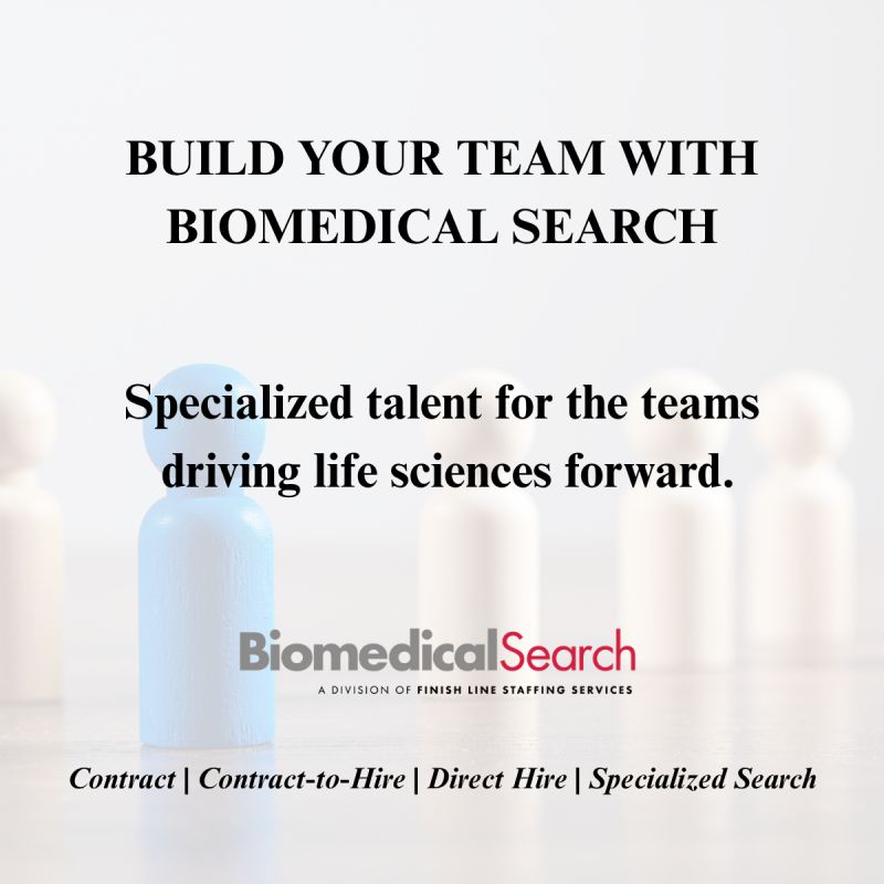 A promotional graphic for Biomedical Search