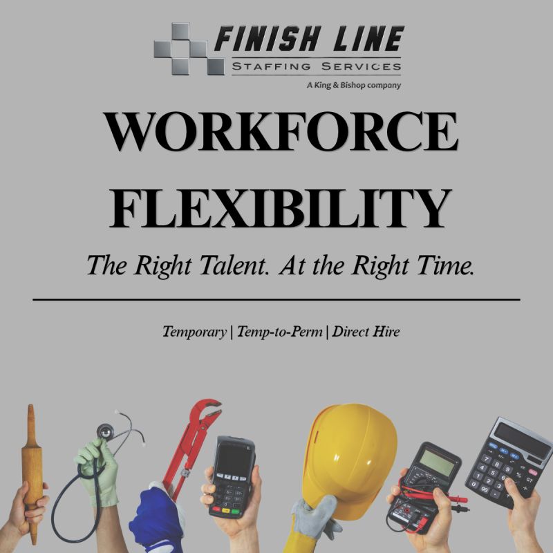 A graphic promoting workforce flexibility